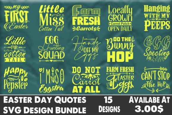 Download Easter Day Quotes 101 SVG Design Bundle - Easter day quotes Collection