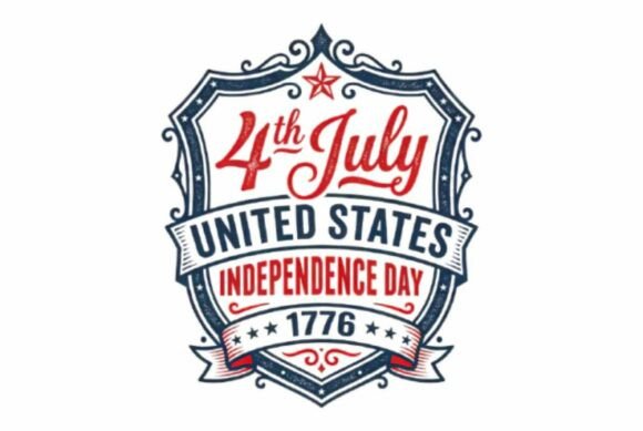 Download Happy 4TH JULY Retro Typography Design - Retro typography design Collection
