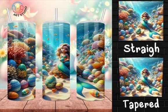 Download Mermaid Happy Easter Skinny Tumbler - Premium Resources