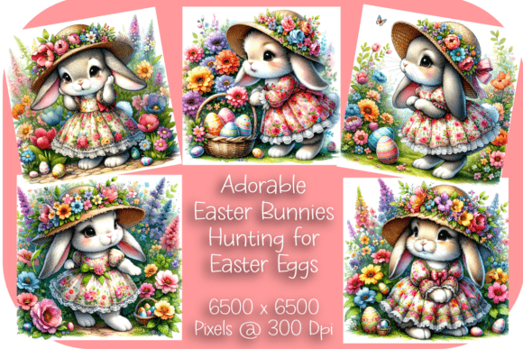 Download Easter Egg Hunt in a Flower Garden - Premium Resources