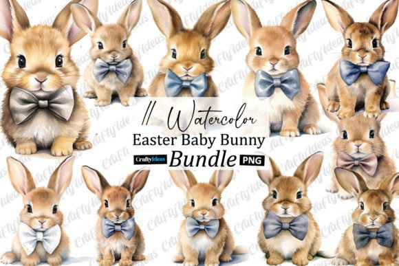 Download Watercolour Easter Baby Bunny Clipart - Baby bunny clipart Collection