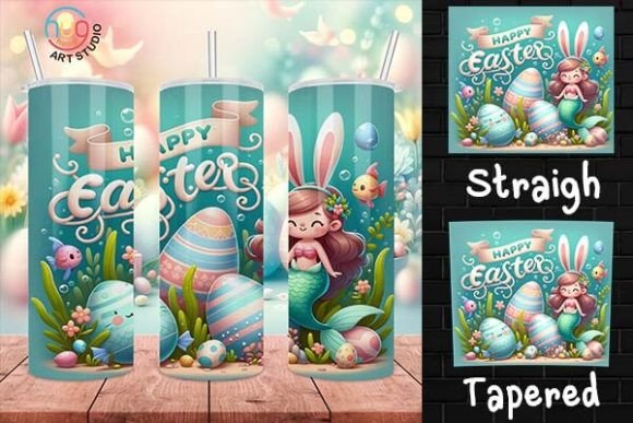 Download Mermaid Happy Easter Skinny Tumbler - Premium Resources